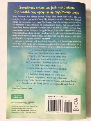 The back of the book.